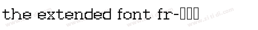 the extended font fr字体转换